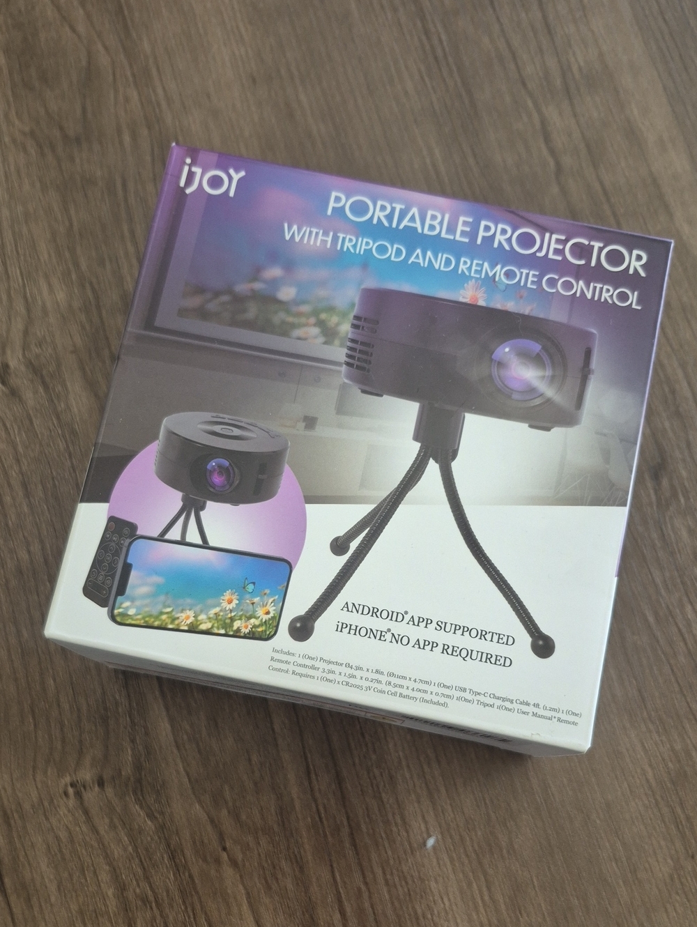 iJoy Portable Projector - Purple/Black